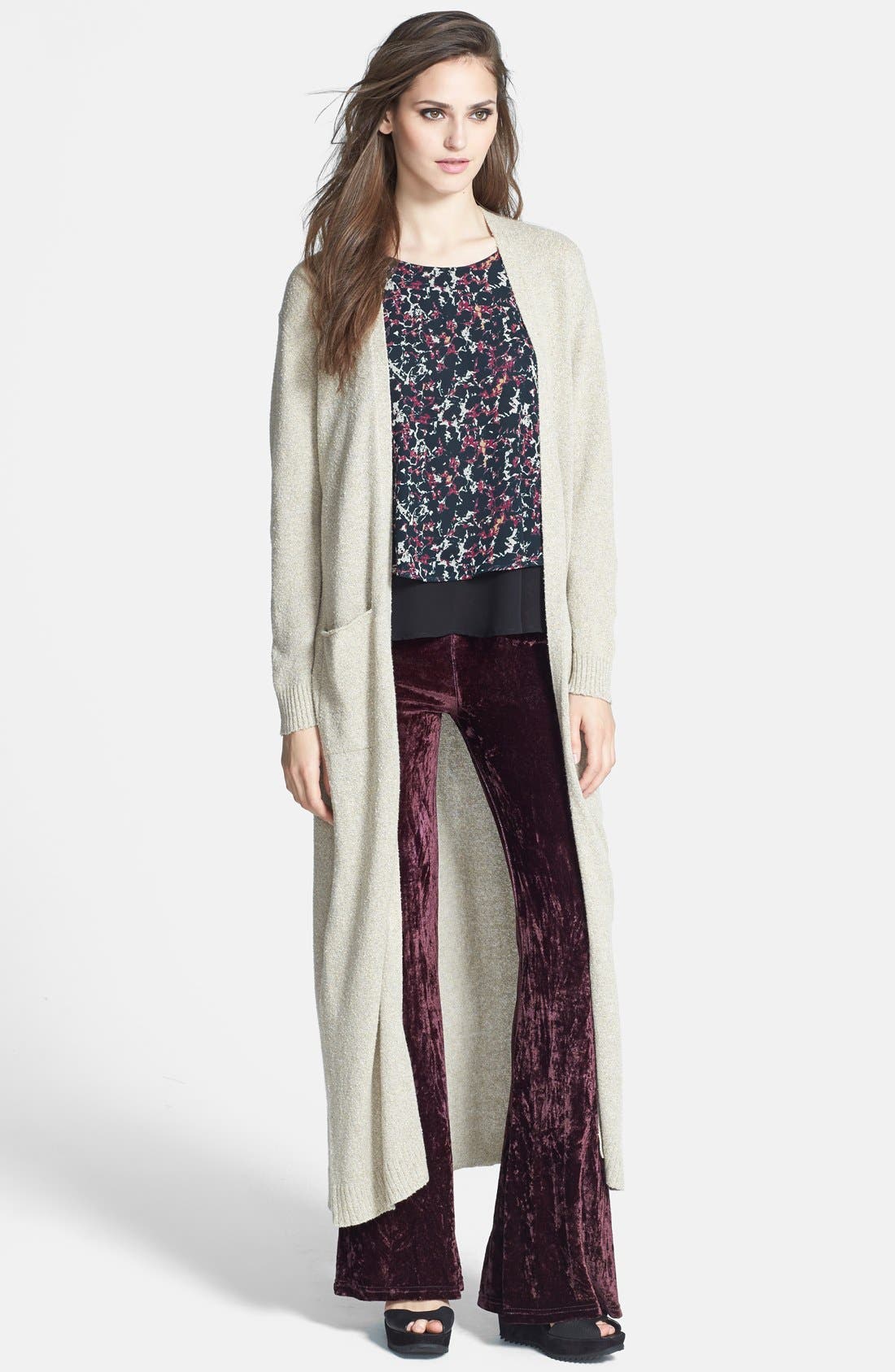 maxi long cardigan