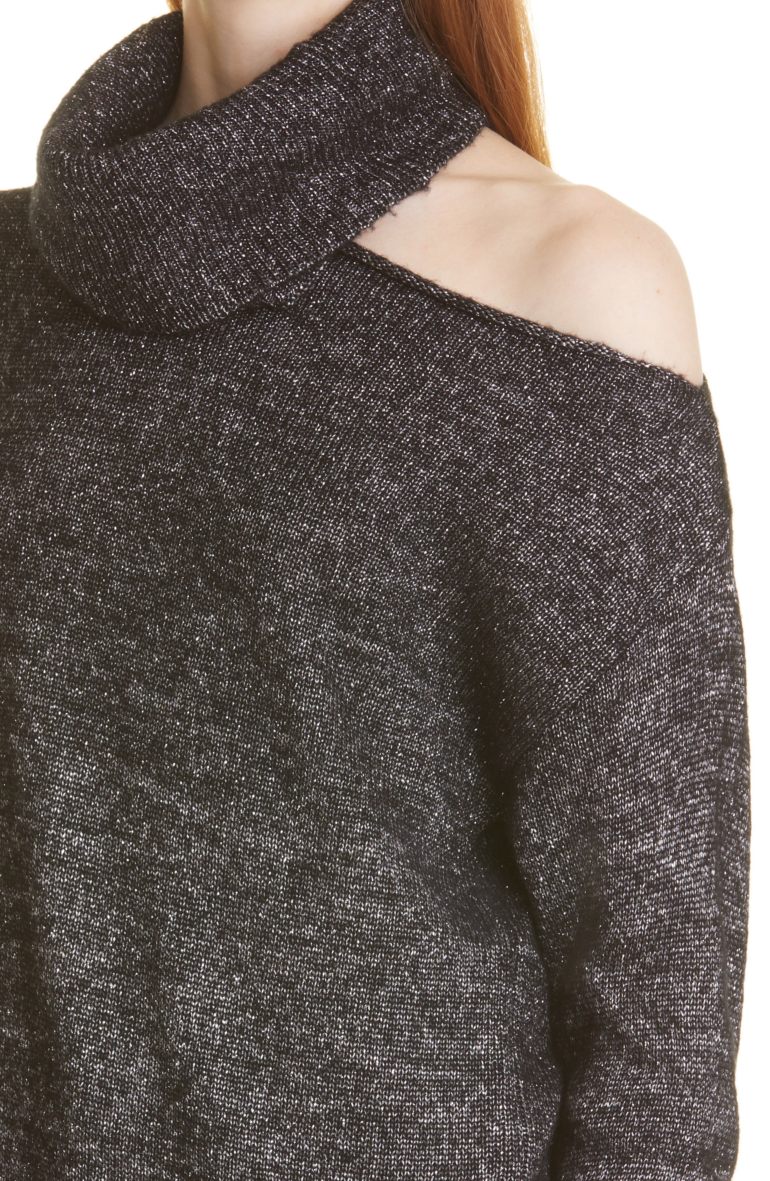 PAIGE Raundi Cutout Shoulder Sweater 