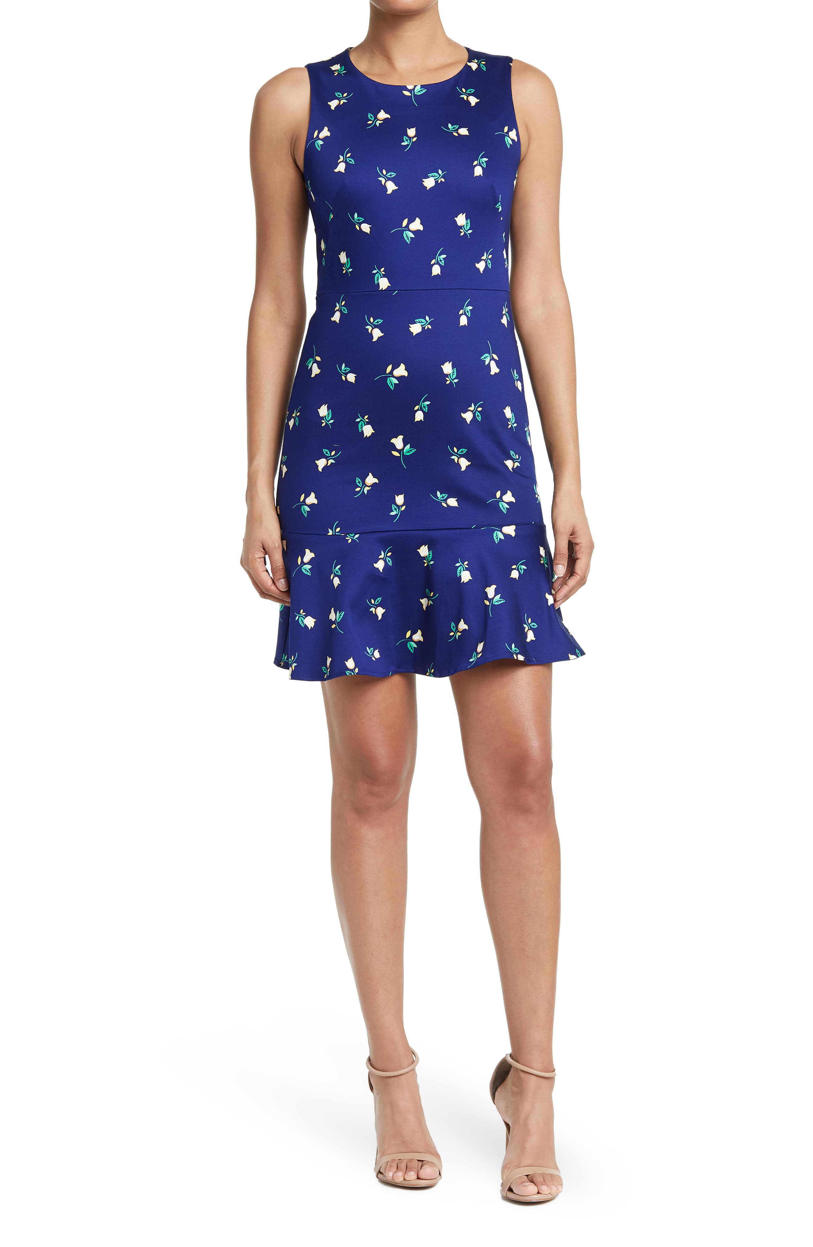 draper james blue floral dress