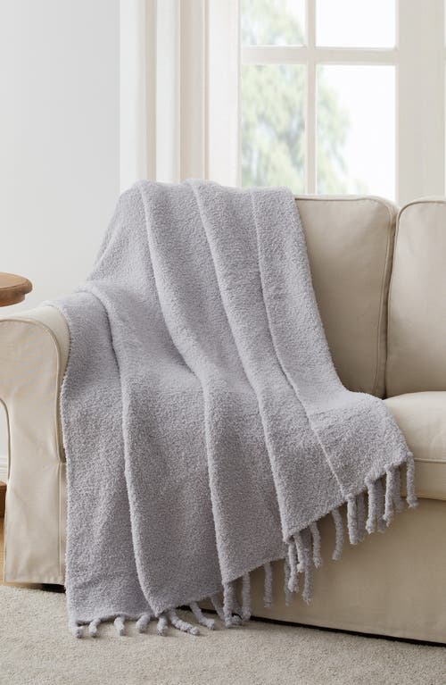 Vcny Home Nora Chenille Throw Blanket In Grey