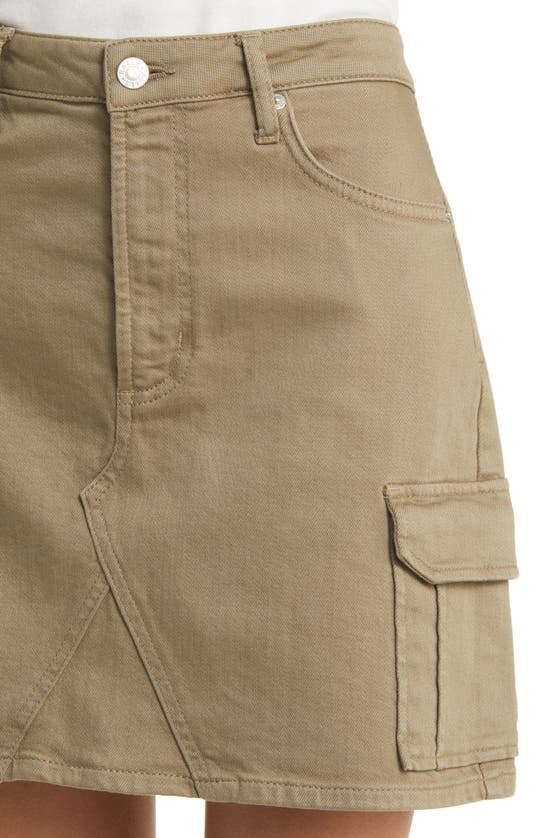 Shop Rails Laurel Stretch Cotton Cargo Skirt In Washed Olive