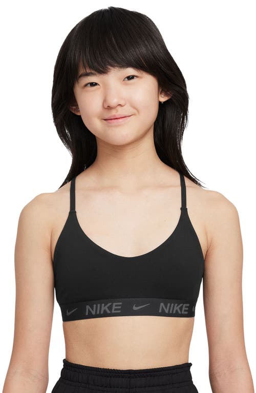 Shop Nike Dri-fit Indy Sports Bra In Black/black