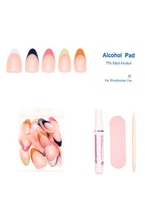 Shop Glamnetic Short Almond Press-on Nails Set In Very Berry