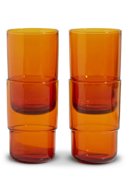 Our Place Night & Day Set of 4 Tall Glasses in Sunset at Nordstrom