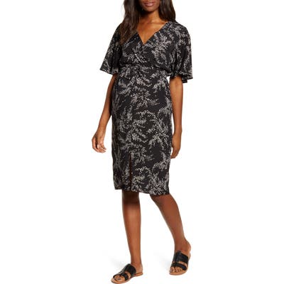 Angel Maternity Bella Maternity/nursing Dress, Black