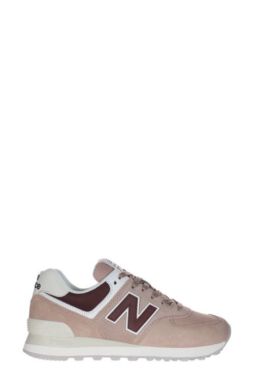 Shop New Balance 574 Sneaker In Flat Taupe/rich Oak