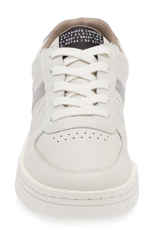 Shop Allsaints Vix Low Top Sneaker In White/silver