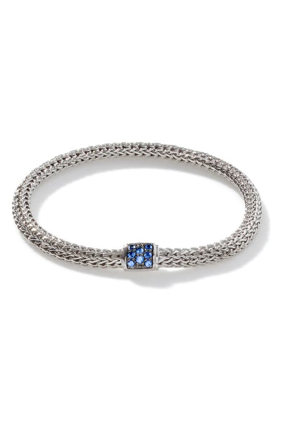 Shop John Hardy Icon Pavé Sapphire Chain Bracelet In Blue
