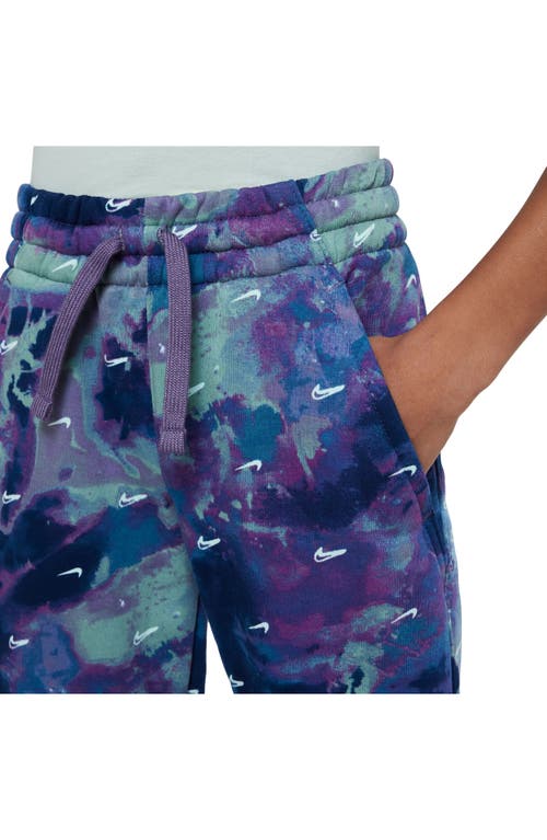 Shop Nike Kids' Logo Joggers In Blue/canyon Purple