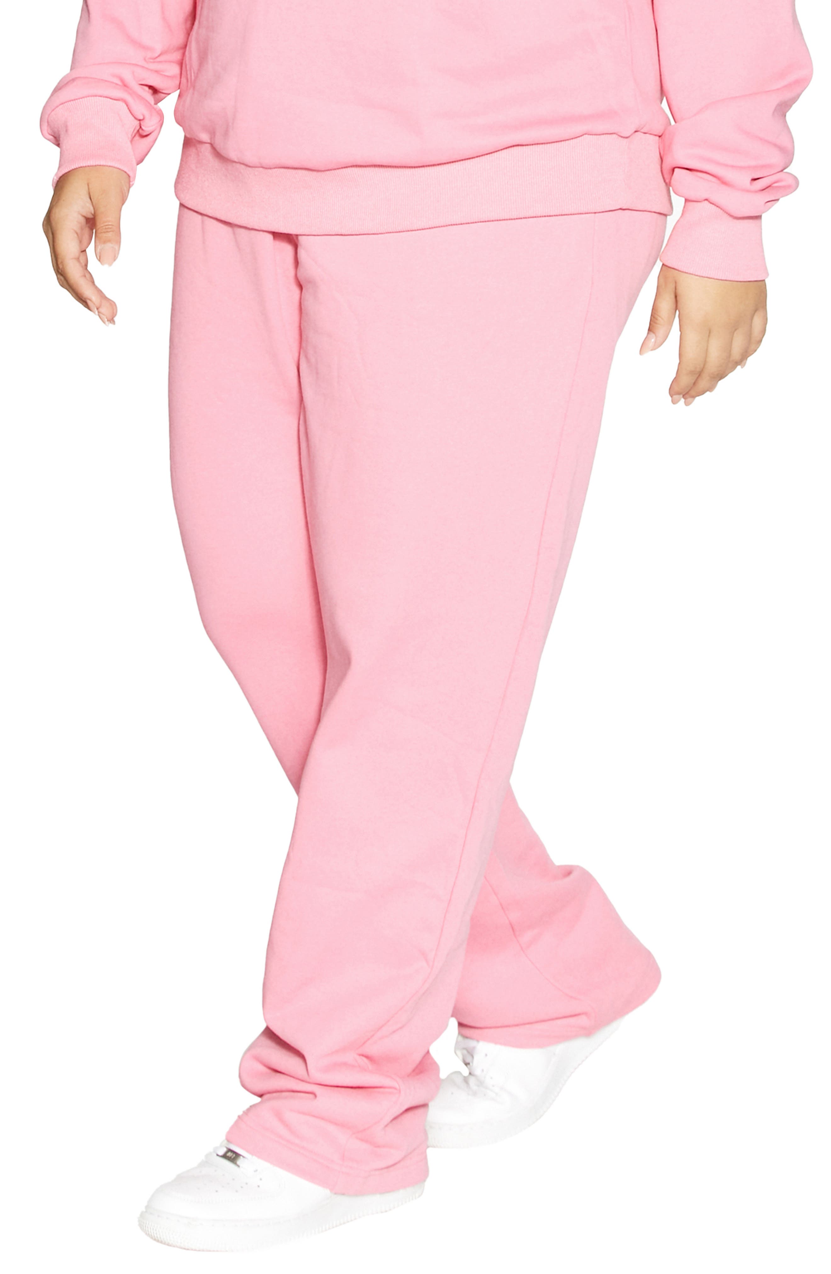 plus size pink jogging suit