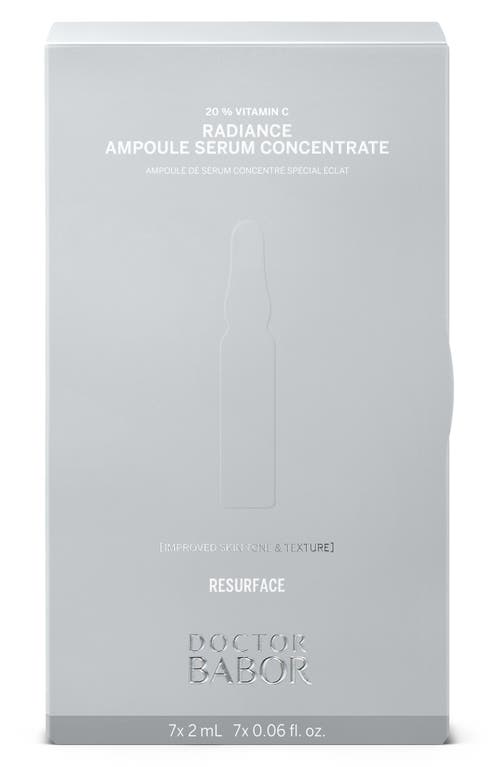 Babor Radiance Ampoule Serum Concentrate 7 X 0.06 Oz. In No Color