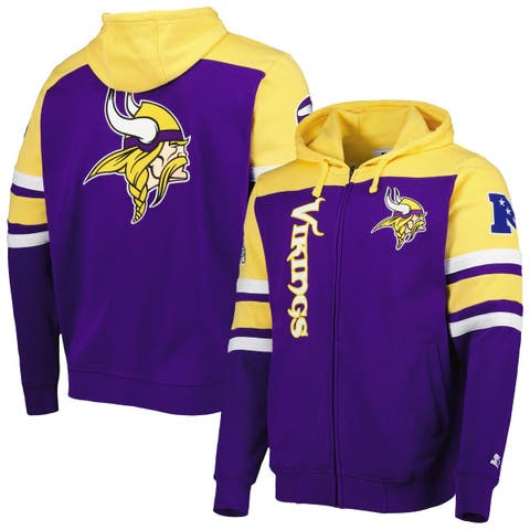 Starter Purple Minnesota Vikings Extreme Full-Zip Hoodie Jacket