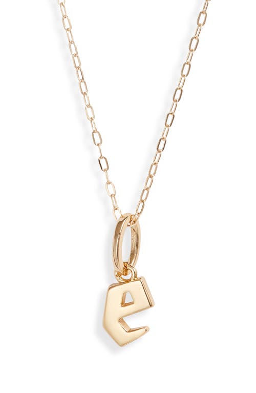 Sophie Customized Initial Pendant Necklace in Gold - E