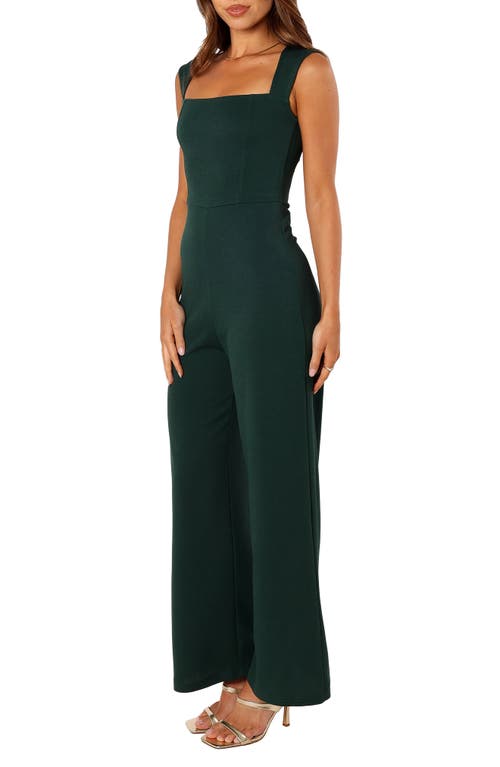 Petal And Pup Petal & Pup Iris Square Neck Jumpsuit In Green