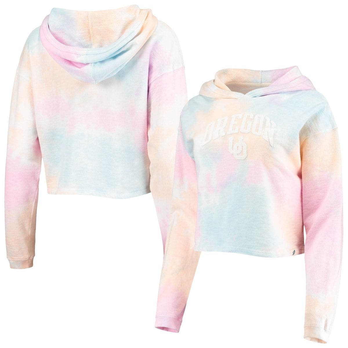 tie dye sweatshirt crop top
