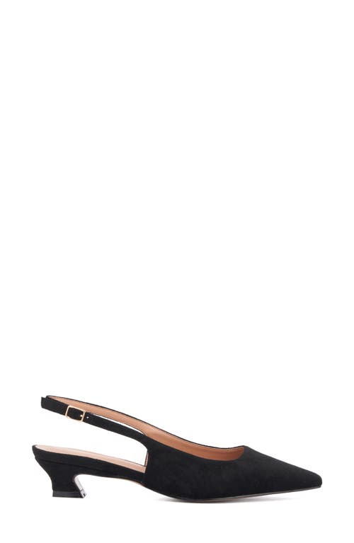 Torgeis Slingback Kitten Heel Pump In Black
