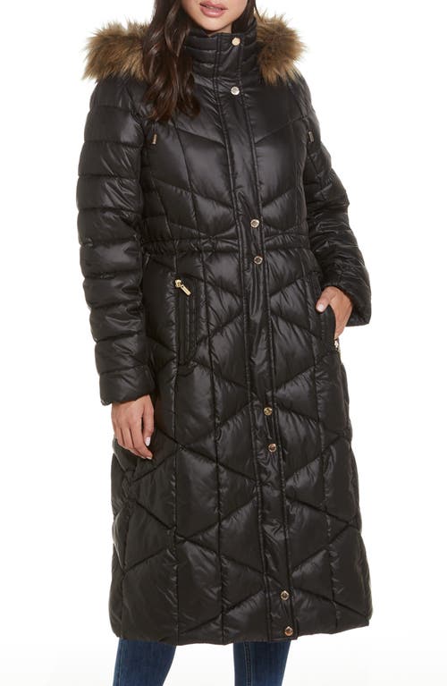 Gallery Quilted Puffer Coat Black at Nordstrom,