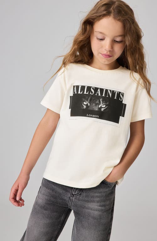 Shop Allsaints Sm By  Kids' Tiger Cotton Graphic T-shirt In White