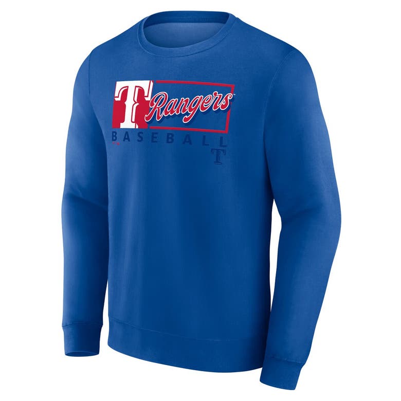Shop Profile Royal Texas Rangers Big & Tall Pullover Sweatshirt