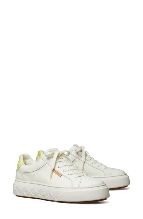 Tory Burch Ladybug Sneaker In Purity/lime Green