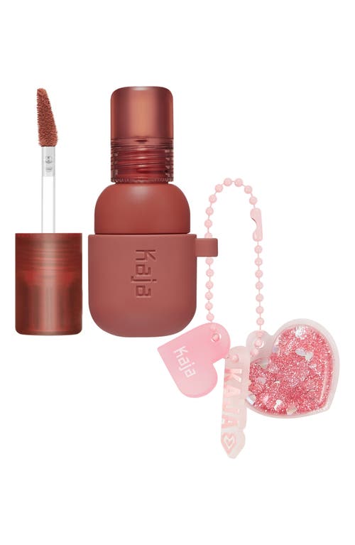 Jelly Charm Lip & Blush Stain with Glazed Key Chain in Peach Fizz