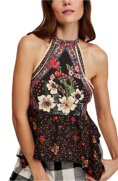 Free People Tops NEW WAVE HALTER TOP