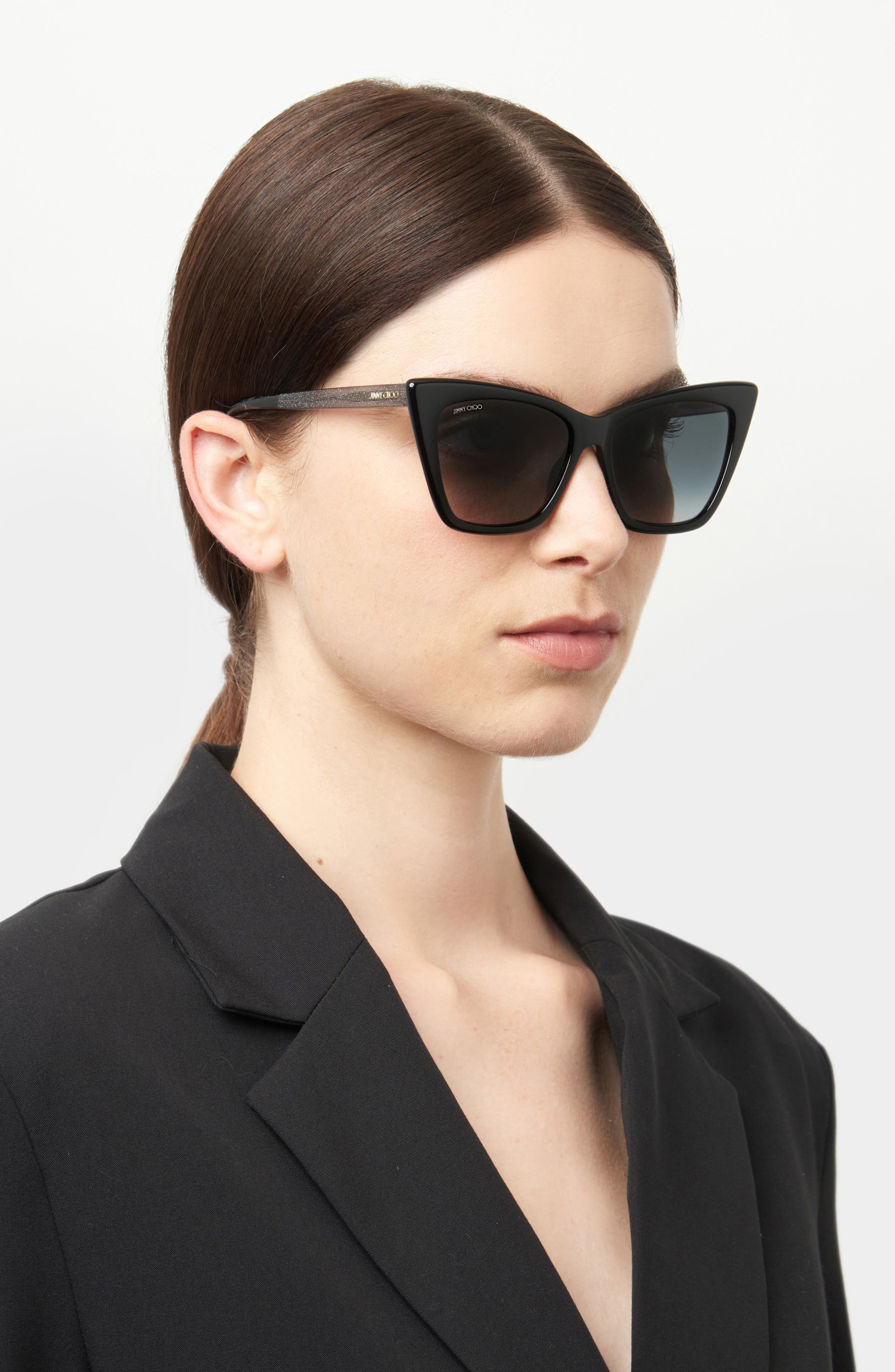 Jimmy Choo Lucine 55mm Gradient Cat Eye Sunglasses Nordstrom