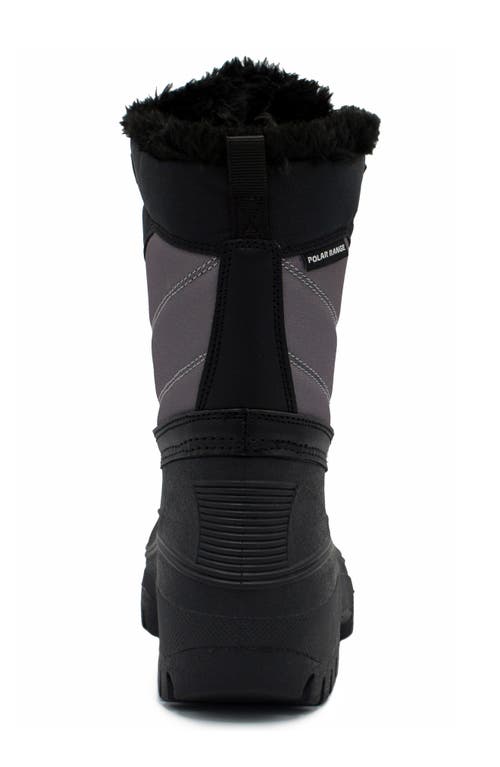 Polar Range Decker Faux Fur Lined Snow Boot In Grey