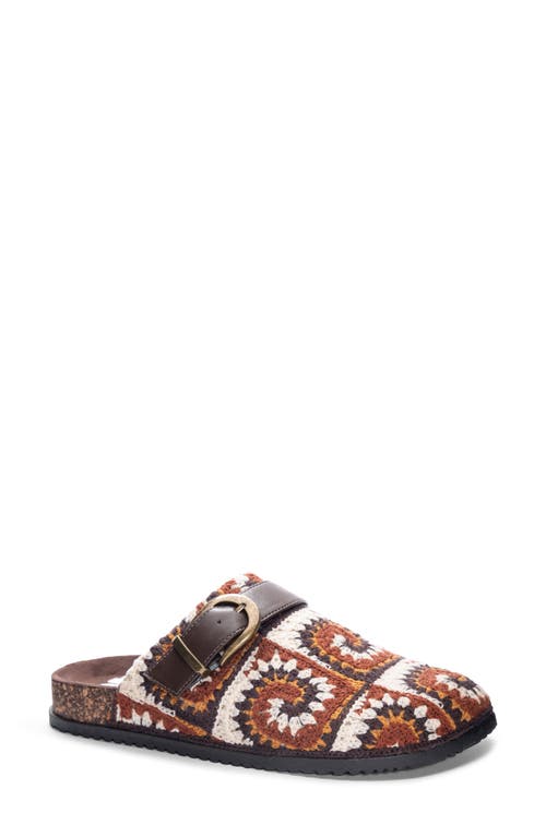 Bunches Crochet Clog in Brown Multi
