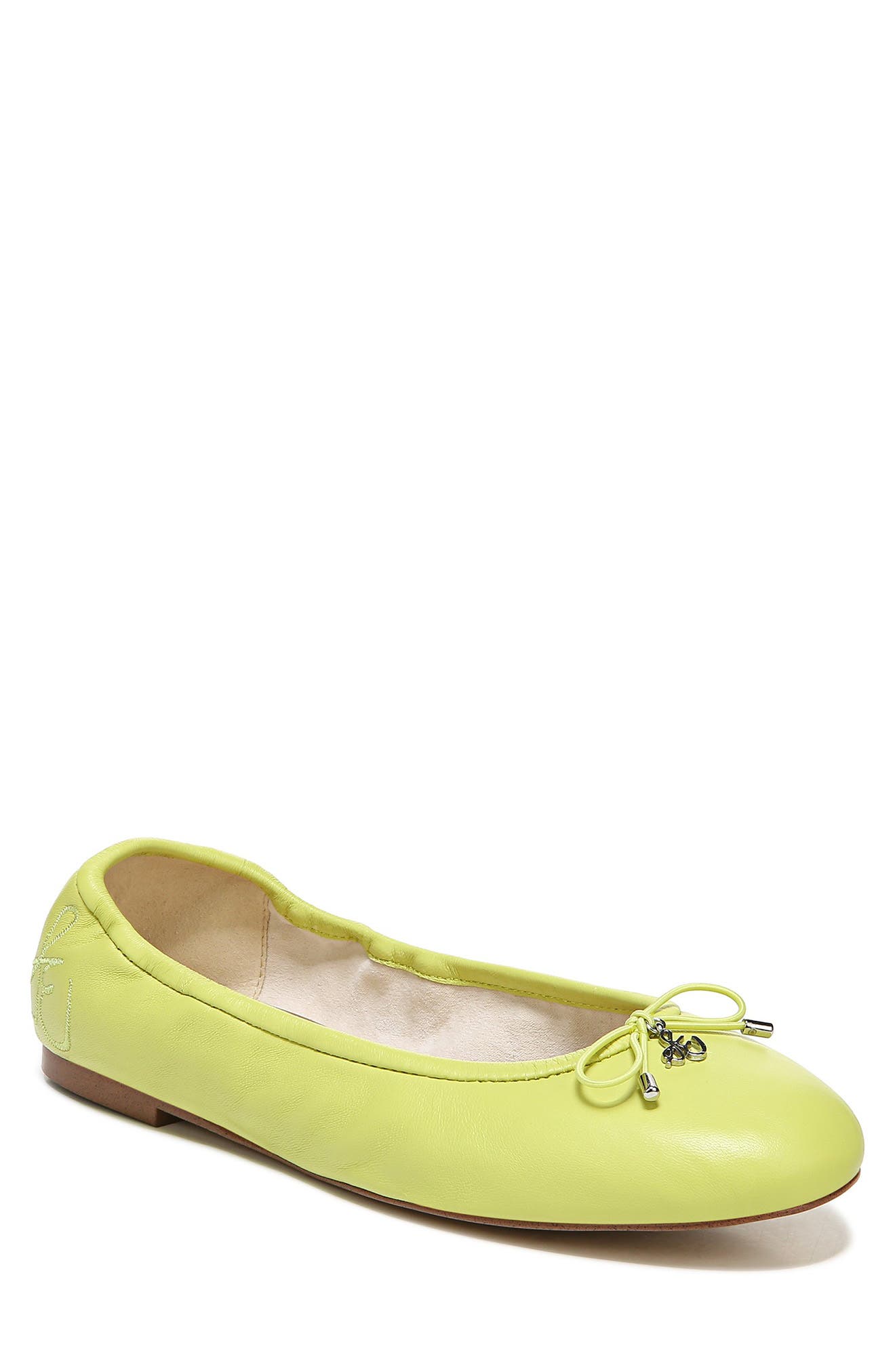 green flat shoes