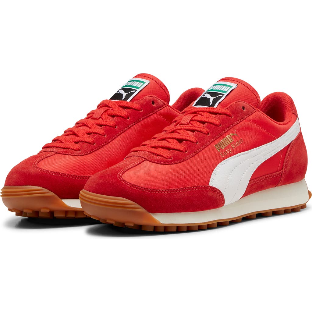 Puma Easy Rider Sneaker In Red- White