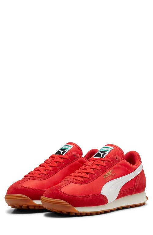 Shop Puma Easy Rider Sneaker In  Red- White