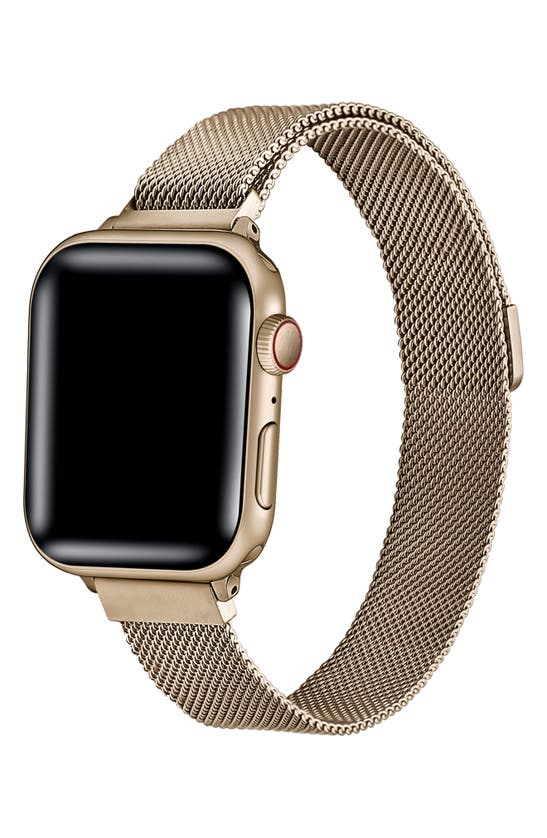 Shop The Posh Tech Infinity Stainless Steel Apple Watch® Watchband In Gold