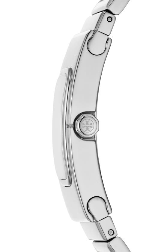 Shop Tory Burch The T Bracelet Watch, 40mm In Silver