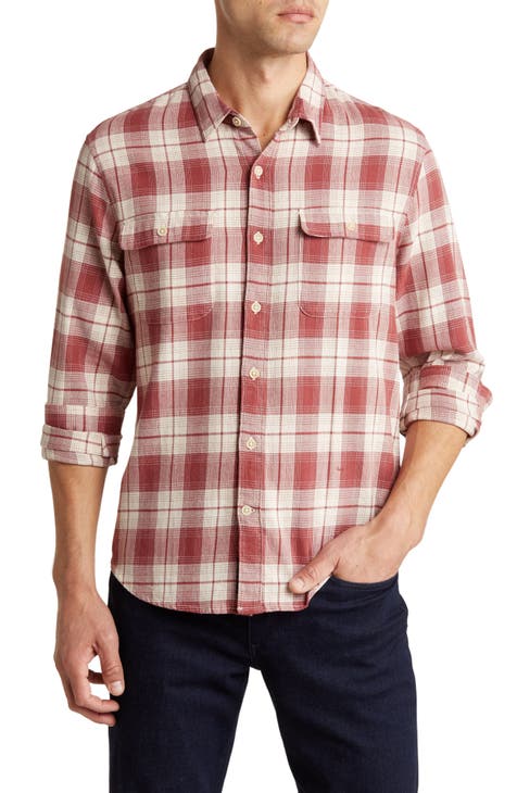 Grom Plaid Humboldt Stretch Cotton Button-Up Shirt