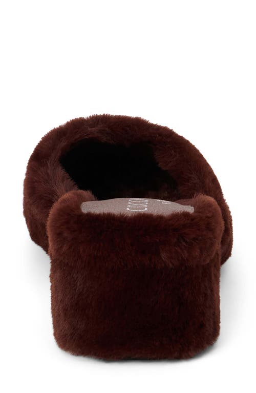 Shop Coconuts By Matisse Teddy Faux Fur Mule In Chocolate