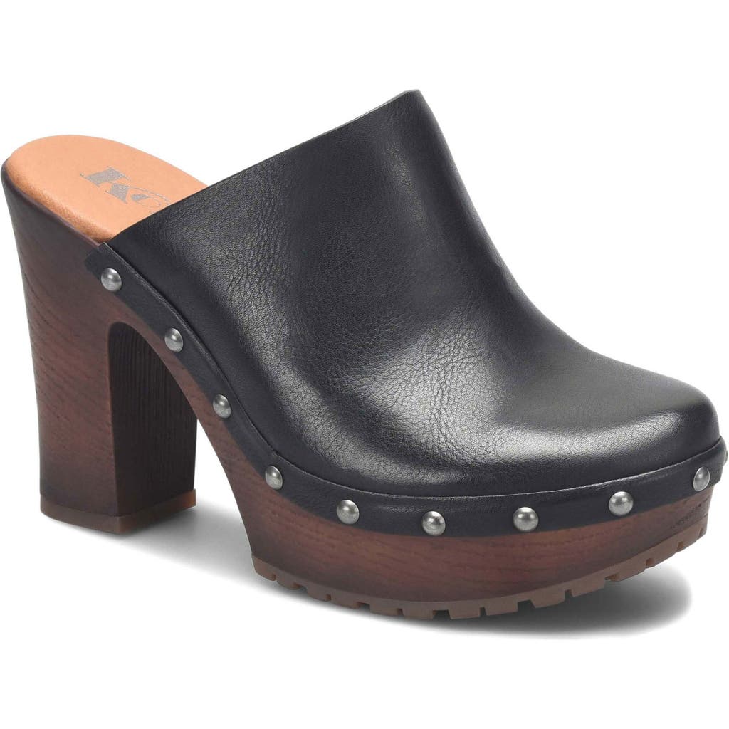 Korks Auburn Stud Clog In Black