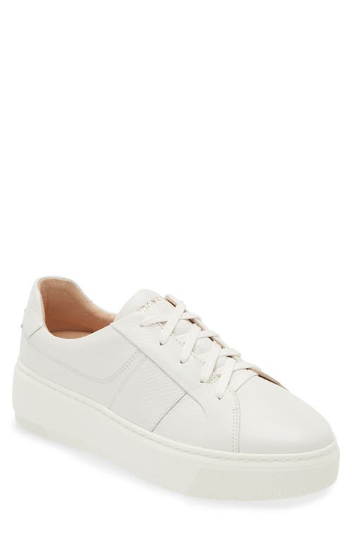 Frankie4 Riley Platform Sneaker In White Tumbled