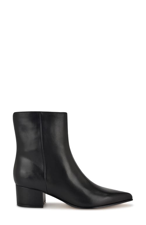 Nine West Wn Maribu Womens Solid Leather Mid-calf Boots In Black Leather