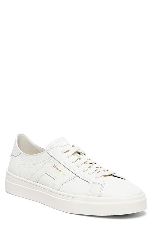 Double Buckle Inspired Sneaker in White