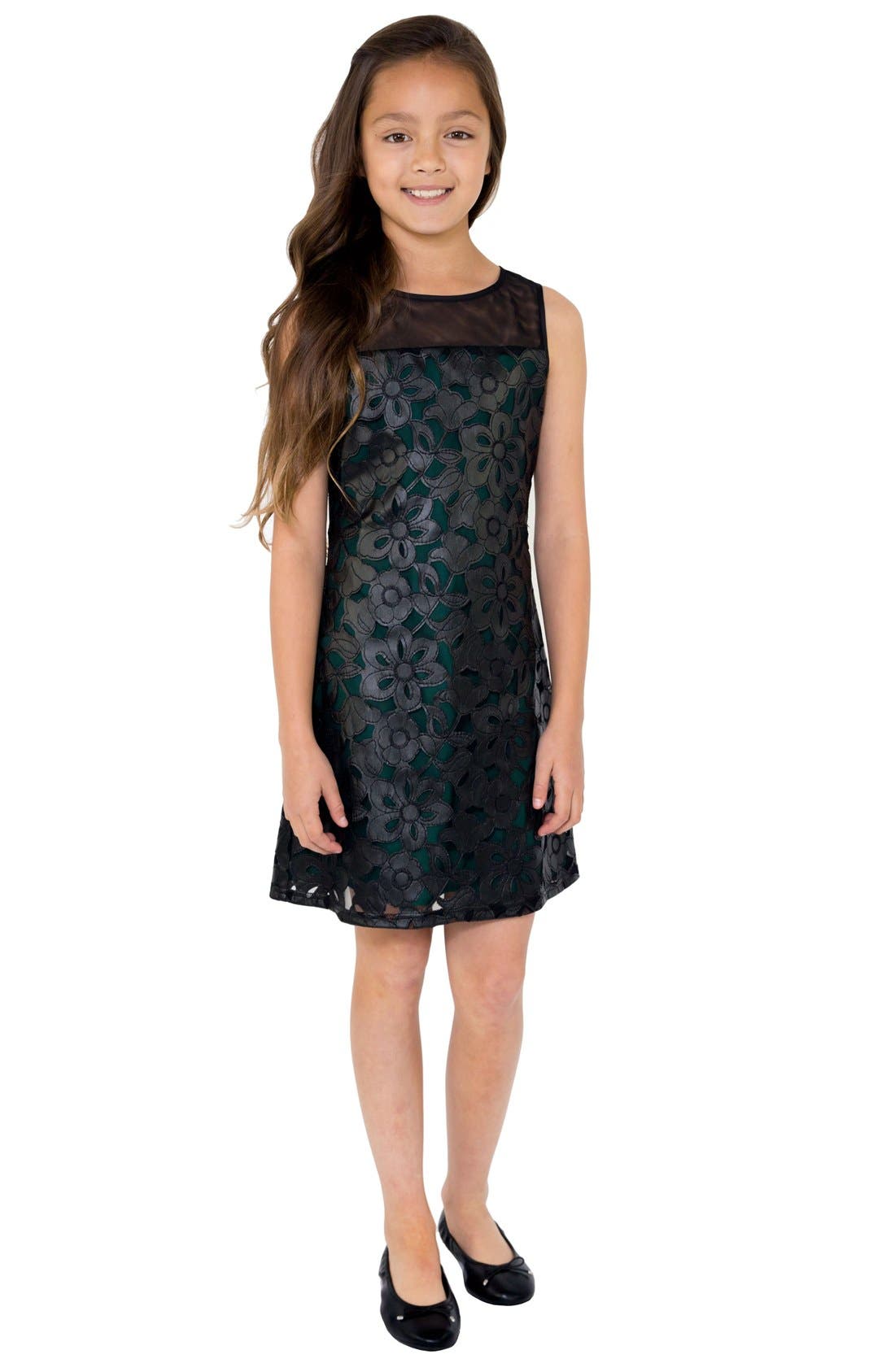 BLUSH by Us Angels Faux Leather Sheath Dress (Big Girls) Nordstrom