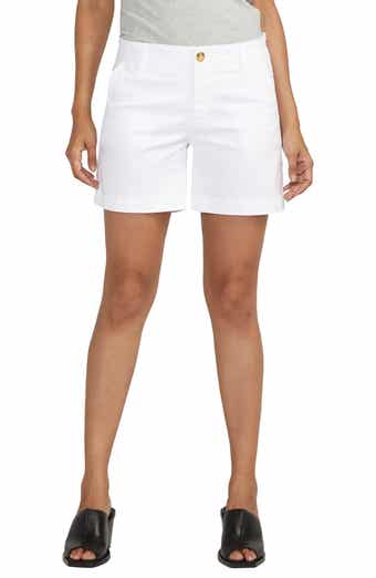 NWT SALE Spanx Silver Linings On The Go Twill Stretch Pull On Shorts XL 6”  White