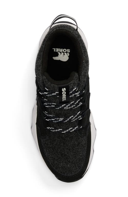 Sorel Kinetic Impact Caribou Plus Waterproof Sneaker Bootie In Black/sea Salt