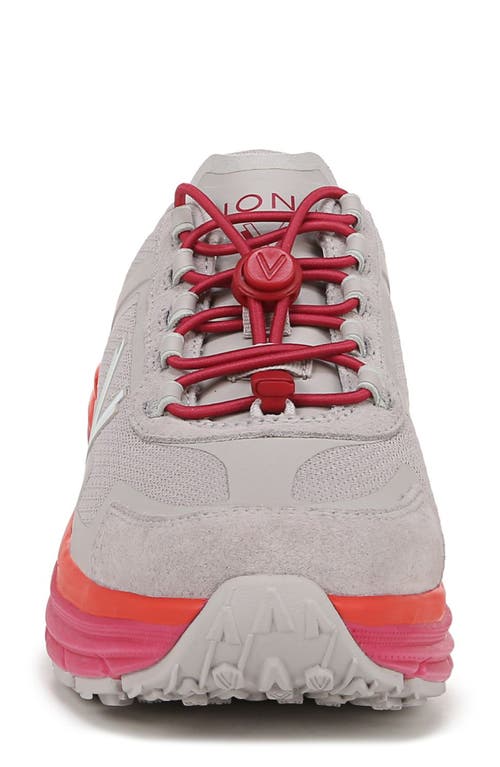 Shop Vionic Sierra Max Walking Shoe In Soft Oyster/viva Magenta