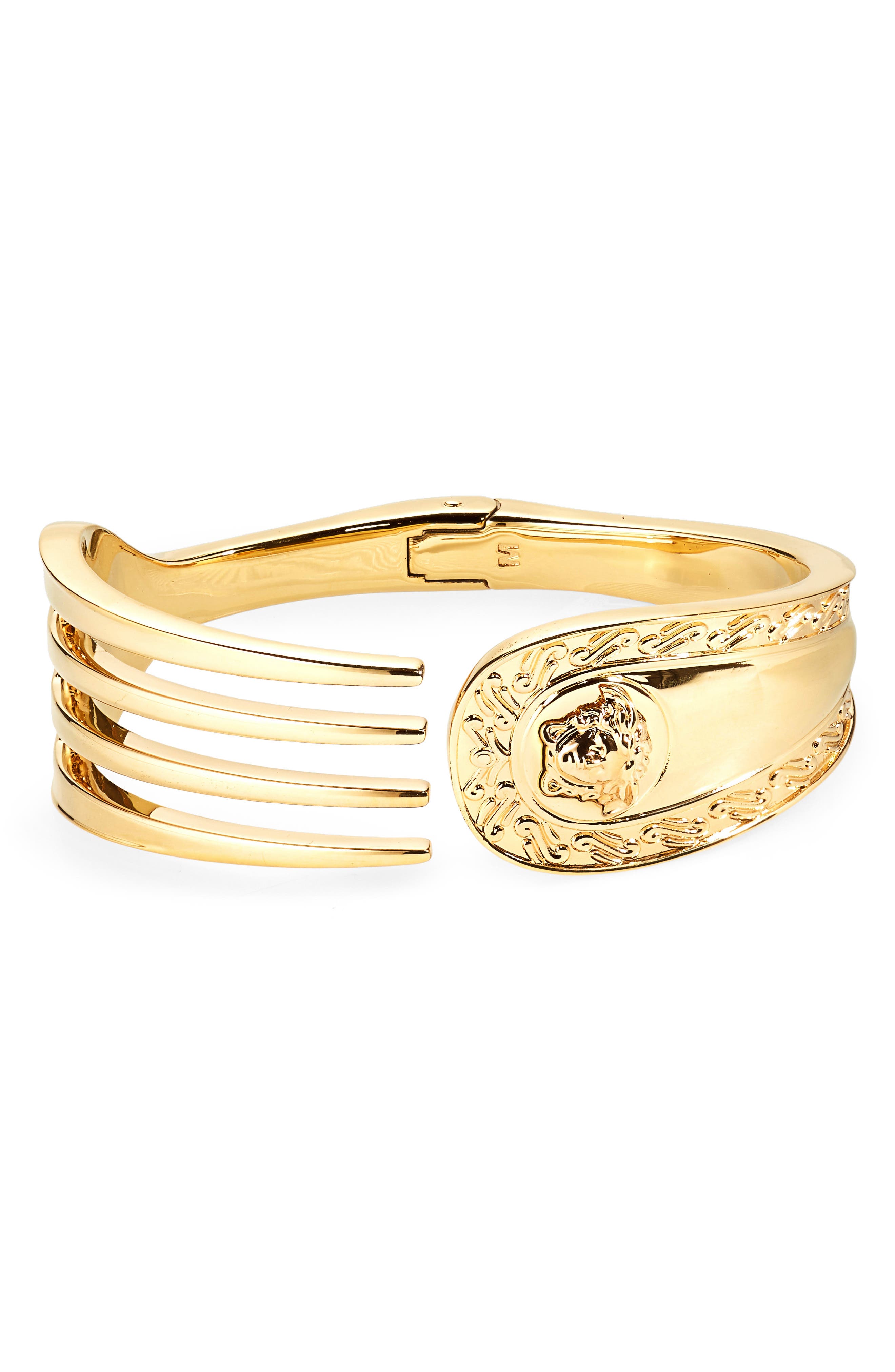 Versace Monogram Chain-Link Bracelet - Gold