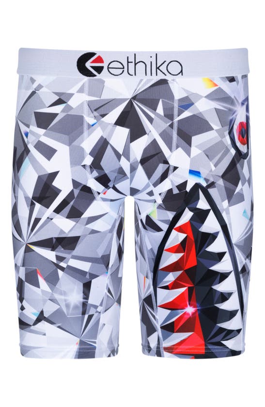 Ethika Kids' Bmr Vvs Camo Boxer Briefs In Silver