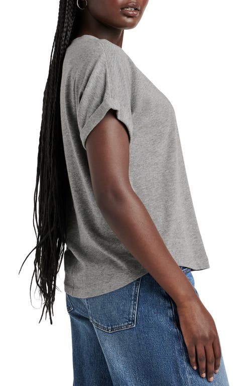Splendid Skye Slub T-shirt In Heather Grey