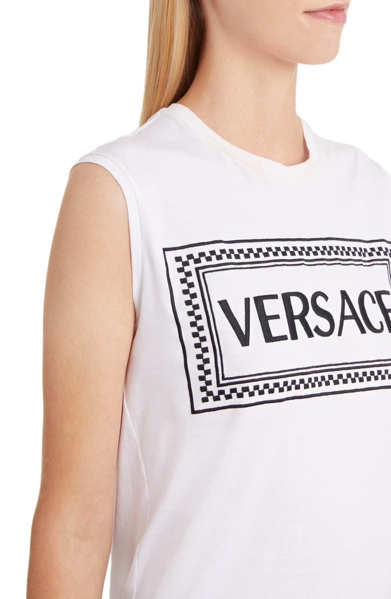 Versace Logo Tank, Alternate, color, 