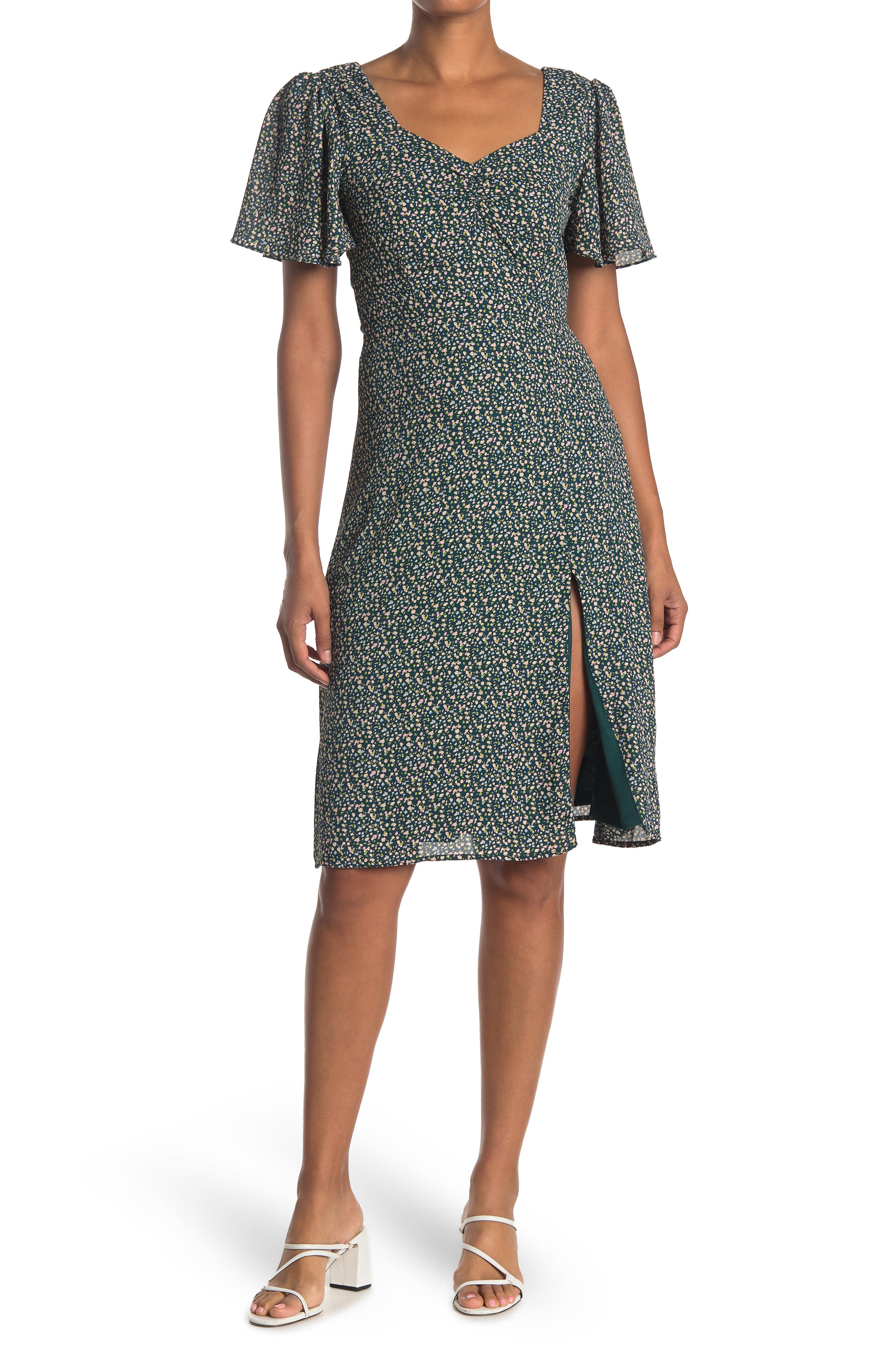 flutter sleeve sundress