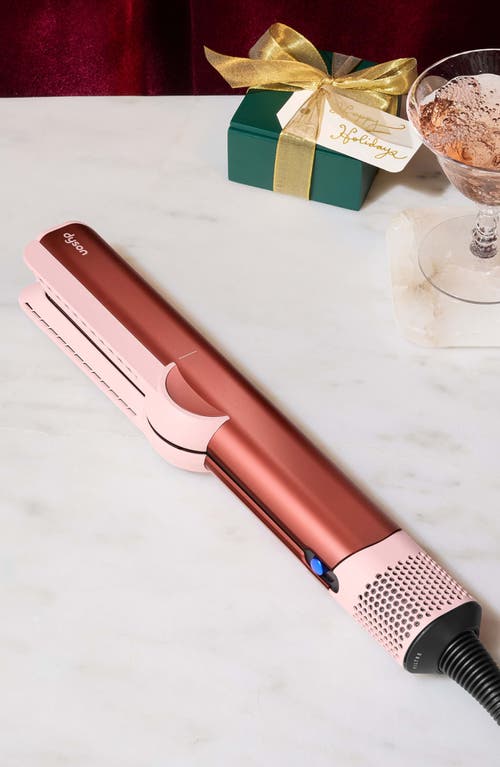 Shop Dyson Special Edition Airstrait Wet-to-dry Straightener In Strawberry Bronze & Blush Pink